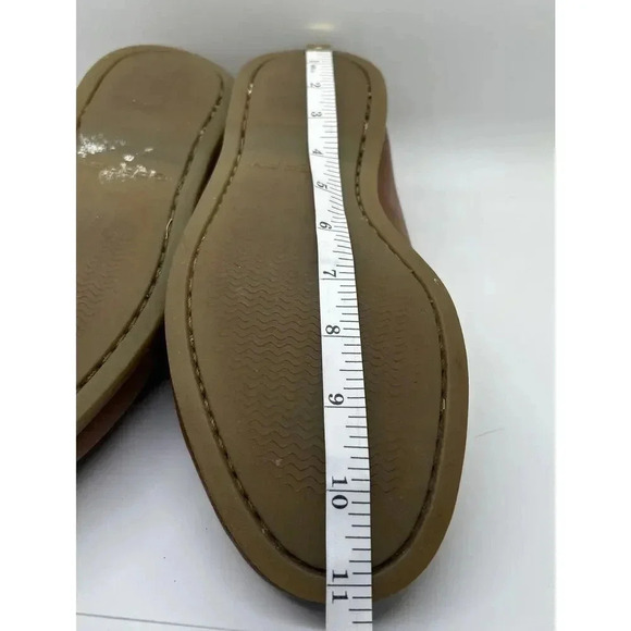 Speery Top-Sider Gold 2-Eye Lace Up Men's Boat Shoe Size 8M Tan Moccasin Leather - Picture 7 of 11